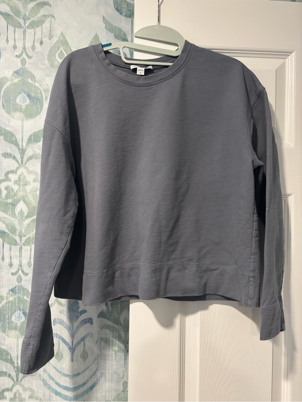 James Perse Slate Gray Crewneck Sweatshirt